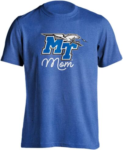 تي شيرت بأكمام قصيرة من جامعة ولاية تينيسي الوسطى Blue Raiders MTSU Mom Proud Parent in Saudi Arabia