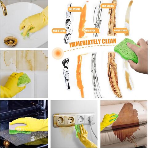 10 Pack Magic Sponge Erase,Double Compression Strong Durable Sponge Foam,Long Lasting Melamine Sponge, High Density Nano Sponge for Dish,NonScratch Scrub Sponges,for Kitchen, Bathroom, Sink, Furniture in Saudi Arabia