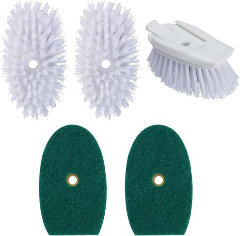 5 Pack Dish Brush Refill Heads and Dish Scrub Refills for OXO Good Grips Soap Dispensing Dish Brush, Scrubber Head Replacement in Saudi Arabia