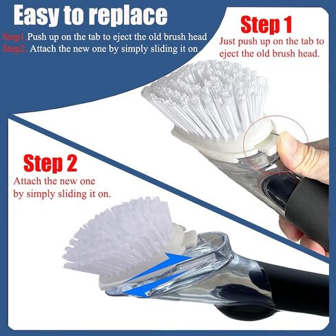 5 Pack Dish Brush Refill Heads and Dish Scrub Refills for OXO Good Grips Soap Dispensing Dish Brush, Scrubber Head Replacement in Saudi Arabia