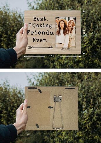 FONDCANYON Best Friends Ever Picture Photo Frame, Bestie Bff Friend Picture Frames, Best Friend Ever Gifts, Best Friend Friendship Gifts For Men Women Friends Birthday Christmas Girls(4x6 Inch Photo) in Saudi Arabia