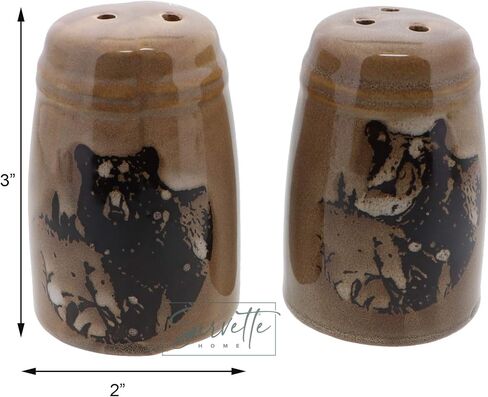 Animal Salt & Pepper Shaker Sets for Men Kitchen Home Décor - Bear in Saudi Arabia