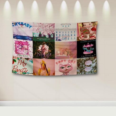 نسيج JGQ Melanie Flags باللون الوردي من سلسلة القصص الخيالية، مناسب لتزيين الجدران في غرف نوم الفتيات والمساكن الجامعية (3 أقدام × 5 أقدام) in Saudi Arabia