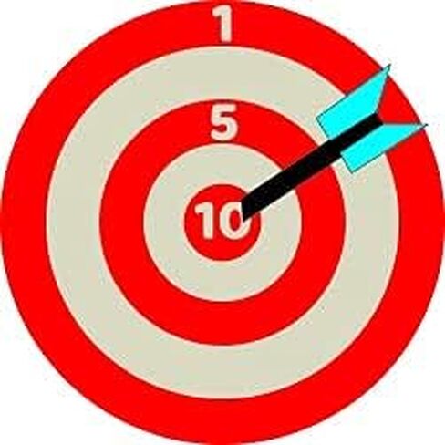 Toilet Stickers, 12 Pack, Numbered Red Bullseye with Arrow, 80% Cleaner Bathrooms in Minutes! in Saudi Arabia