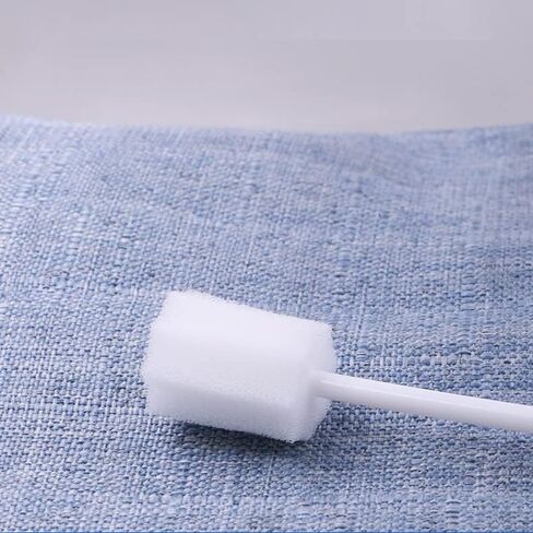 100 قطعة من مسحات الفم للاستعمال مرة واحدة، مسحات للعناية بالفم على شكل أسنان لتنظيف تجويف الفم، مسحة إسفنجية للبالغين المسنين، بدون نكهة (100 قطعة) in Kuwait