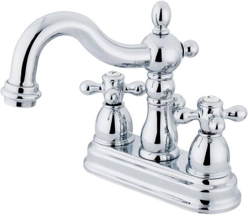 Elements of Design New Orleans EB1601AX Centerset Lavatory Faucet with Retail Pop-Up, 4-Inch, Polished Chrome in Saudi Arabia