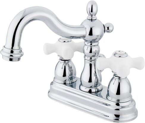 Elements of Design New Orleans EB1601AX Centerset Lavatory Faucet with Retail Pop-Up, 4-Inch, Polished Chrome in Saudi Arabia