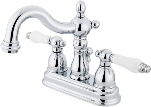 Elements of Design New Orleans EB1601AX Centerset Lavatory Faucet with Retail Pop-Up, 4-Inch, Polished Chrome in Saudi Arabia