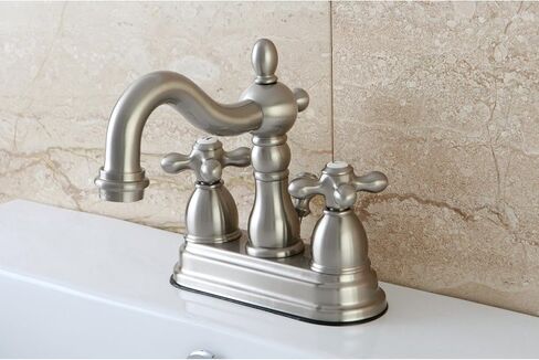 Elements of Design New Orleans EB1601AX Centerset Lavatory Faucet with Retail Pop-Up, 4-Inch, Polished Chrome in Saudi Arabia