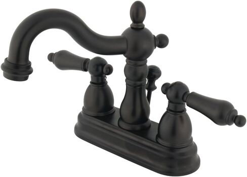 Elements of Design New Orleans EB1601AX Centerset Lavatory Faucet with Retail Pop-Up, 4-Inch, Polished Chrome in Saudi Arabia