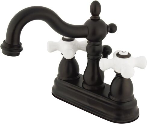 Elements of Design New Orleans EB1601AX Centerset Lavatory Faucet with Retail Pop-Up, 4-Inch, Polished Chrome in Saudi Arabia