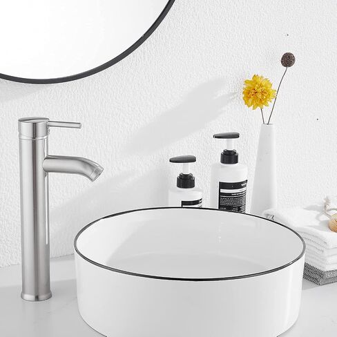 Black Bathroom Faucet Single Handle 1 Hole Tall Body Bathroom Vessel Sink Faucet Bathroom Vanity Faucet with Drain Assembly in Saudi Arabia