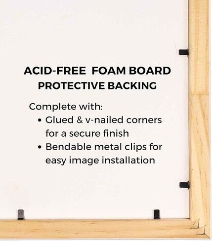 إطار من CountryArtHouse مقاس 5.5x8.5 باللون الأسود - مع أكريليك بالأشعة فوق البنفسجية، ودعامة وأدوات تعليق in Kuwait