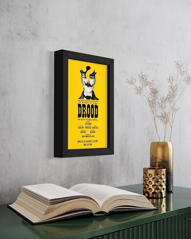 إطار من CountryArtHouse مقاس 5.5x8.5 باللون الأسود - مع أكريليك بالأشعة فوق البنفسجية، ودعامة وأدوات تعليق in Kuwait