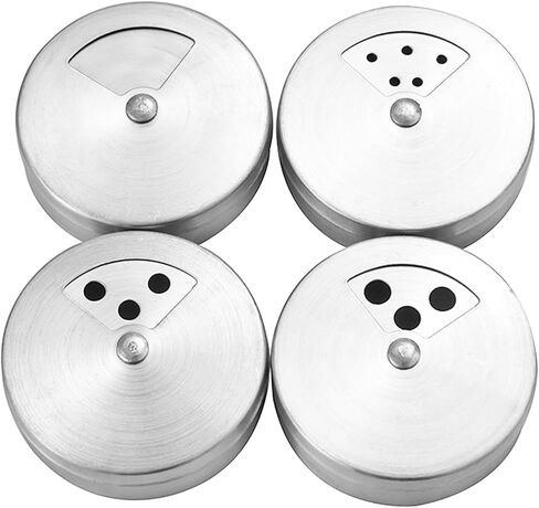 4pcs Salt and Pepper Shakers Set 3oz Glass Seasoning Containers with Adjustable Pour Holes for Table Salt Spice Dispenser in Saudi Arabia