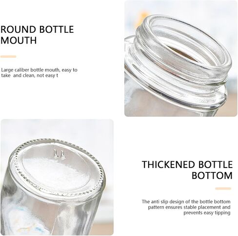 4pcs Salt and Pepper Shakers Set 3oz Glass Seasoning Containers with Adjustable Pour Holes for Table Salt Spice Dispenser in Saudi Arabia