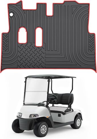 T TGBROS Golf Cart Floor Mat Custom Fit for EZGO RXV (2008-2022) & 2Five (2009+) Full Coverage Golf Cart Floor Liner Mat Non-Slip All Weather Protection Durable in Saudi Arabia