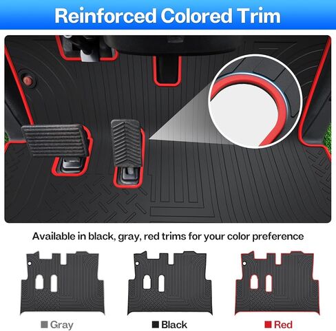 T TGBROS Golf Cart Floor Mat Custom Fit for EZGO RXV (2008-2022) & 2Five (2009+) Full Coverage Golf Cart Floor Liner Mat Non-Slip All Weather Protection Durable in Saudi Arabia