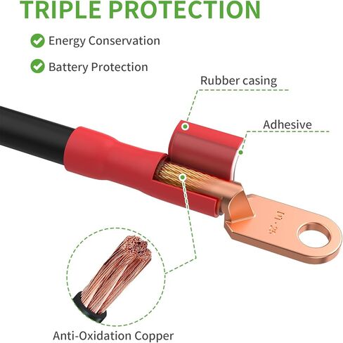 كابلات بطارية عربة الجولف 10L0L لعربة الجولف EZGO TXT 1994-UP لعربة الجولف 36 و48 فولت، مع 4 قياس 7 قطع سلك لحام تيار متردد/تيار مستمر مجموعة كابل بطارية عربة الجولف المرنة من النحاس النقي in Kuwait