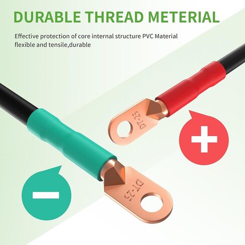 كابلات بطارية عربة الجولف 10L0L لعربة الجولف EZGO TXT 1994-UP لعربة الجولف 36 و48 فولت، مع 4 قياس 7 قطع سلك لحام تيار متردد/تيار مستمر مجموعة كابل بطارية عربة الجولف المرنة من النحاس النقي in Kuwait