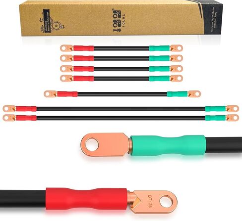 كابلات بطارية عربة الجولف 10L0L لعربة الجولف EZGO TXT 1994-UP لعربة الجولف 36 و48 فولت، مع 4 قياس 7 قطع سلك لحام تيار متردد/تيار مستمر مجموعة كابل بطارية عربة الجولف المرنة من النحاس النقي in Kuwait