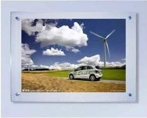 إطار صورة أكريليك عائم مقاس 11 × 14 مع إطار صورة مزدوج مثبت على الحائط من الكروم للصور حتى بوصة (11 × 14) in Kuwait