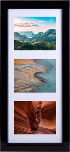 Beautiful Classic Solid Collage Wall Photo Frame, 9 x 19.5 inches, Black in Kuwait
