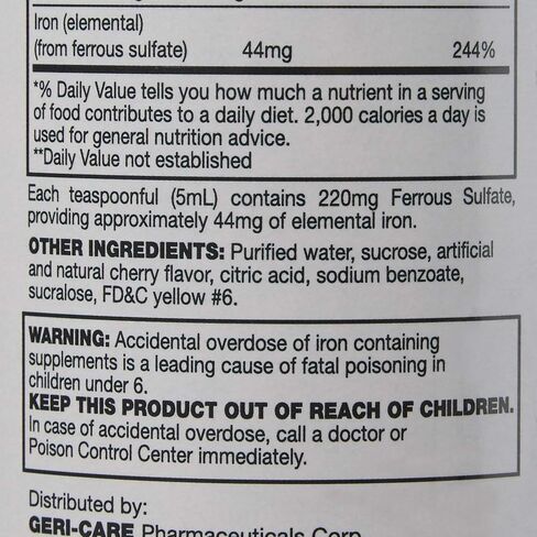 Geri-Care Iron Supplement in Saudi Arabia