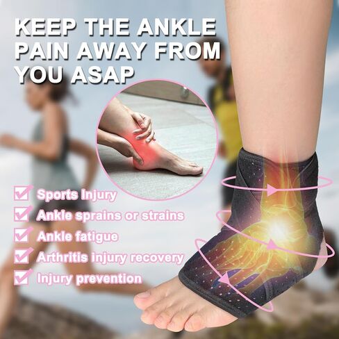 Achilles Tendonitis Brace, Adjustable Ankle Brace, Blue X-shaped Ankle Support for Men Women, Breathable Ankle Wrap for Achilles Pain, Running, Cycling, Hiking, Sports in Saudi Arabia