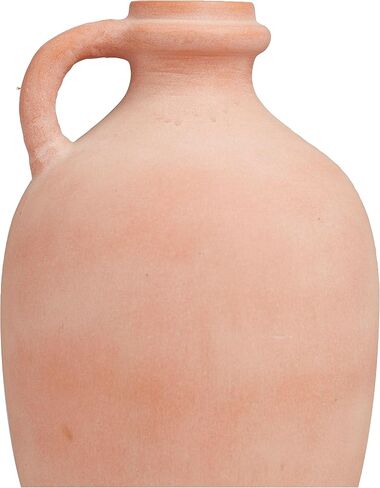 Deco 79 Ceramic Decorative Vase Terracotta Jug Centerpiece Vase with Handles, Flower Vase for Home Decoration 9" x 9" x 16", Orange in Saudi Arabia