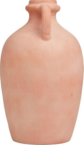 Deco 79 Ceramic Decorative Vase Terracotta Jug Centerpiece Vase with Handles, Flower Vase for Home Decoration 9" x 9" x 16", Orange in Saudi Arabia