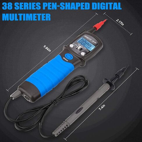 AIOMEST Pen Type Digital Multimeter, AI-38C Voltage Tester, Electric Voltmeter with AC/DC Voltage, Capacitance, Resistance, Diode and Audible Continuity Testing in Kuwait