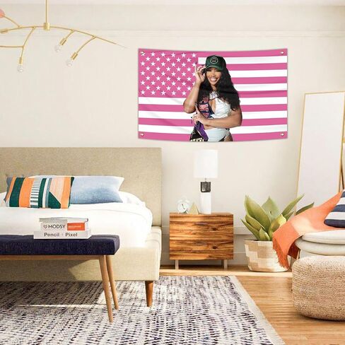 S-Z-A Flags SOS funny Tapestries 3x5ft music art cover funny with grommets for Decoration Living room and bedroom in Saudi Arabia