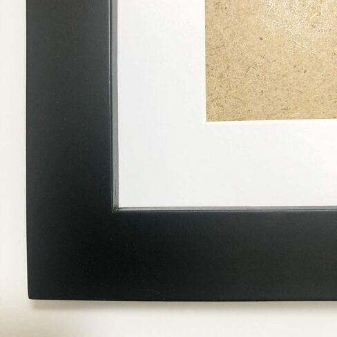 6x6 Picture Frame Black with 4x4 Mat, Pack of 2. Solid Wood, Glass Front,4 Panels (2 High Definition Glass, 2 Plexiglass), Display for Wall or for Tabletop. in Saudi Arabia