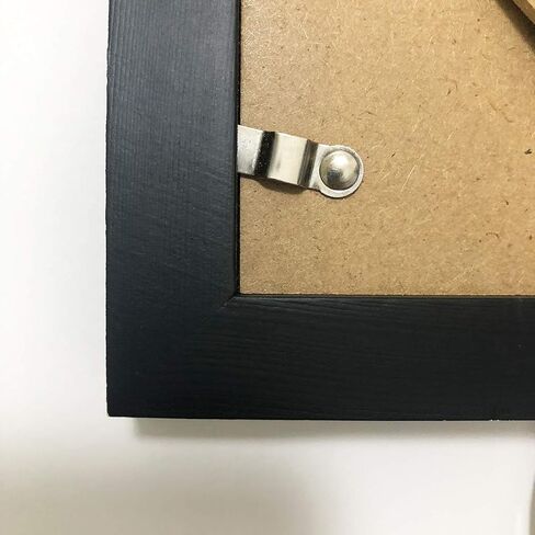 6x6 Picture Frame Black with 4x4 Mat, Pack of 2. Solid Wood, Glass Front,4 Panels (2 High Definition Glass, 2 Plexiglass), Display for Wall or for Tabletop. in Saudi Arabia