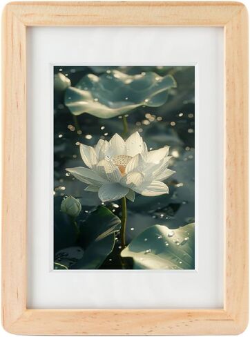 Black Minimalist Wood 5x7 Picture Frame with 3.5x5 Mat,Wall Hanging or Tabletop Display in Saudi Arabia