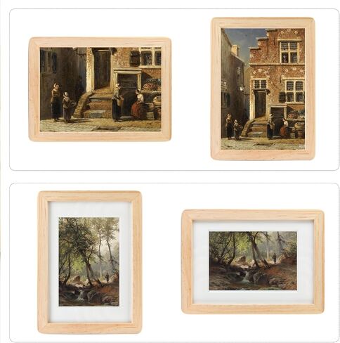 Black Minimalist Wood 5x7 Picture Frame with 3.5x5 Mat,Wall Hanging or Tabletop Display in Saudi Arabia