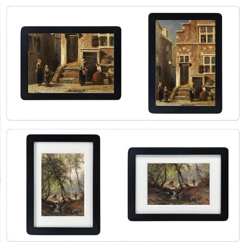 Black Minimalist Wood 5x7 Picture Frame with 3.5x5 Mat,Wall Hanging or Tabletop Display in Saudi Arabia
