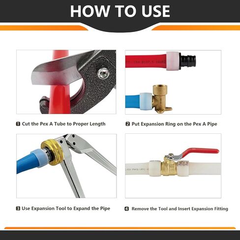 50 حزمة من حلقة توسيع Pex مقاس 3/4 بوصة، غلاف توسيع Pex A لتركيبات PEX-A وأنابيب Pex A، ASTM F1960 in Kuwait