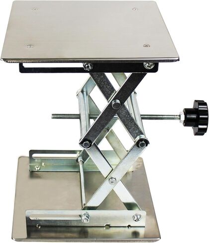 TEXALAN(R) 6x6 Lab Scissor Jack Lift Table SS304 Max. Height of 10" 17.5LBS Load in Saudi Arabia