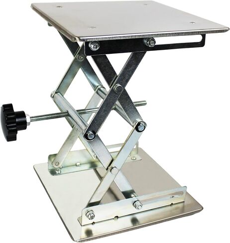 TEXALAN(R) 6x6 Lab Scissor Jack Lift Table SS304 Max. Height of 10" 17.5LBS Load in Saudi Arabia