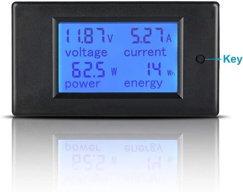 HiLetgo PZEM-051 DC Digital Ammeter Voltmeter DC6.5-100V 0-100A Multi-functional Voltage Current Power Energy LCD Display Meter with 100A Shunt Dual USB Cable in Saudi Arabia