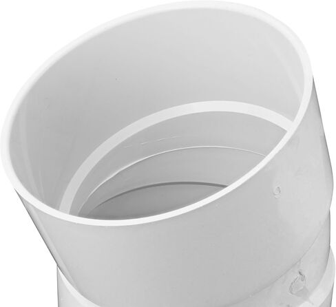 NDS 6P04 PVC كوع 22.5 درجة، 6 بوصة، لوصلات Hub X Hub Solvent-Weld، للاستخدام مع أنابيب الصرف الصحي والصرف مقاس 6 بوصات، أبيض in Saudi Arabia