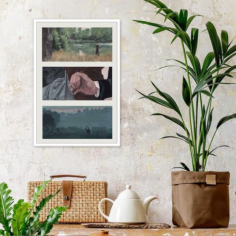 Liyark Retro Pride And Prejudice Series Posters 90s Classic Love Film Landscape Art Elizabeth Bennet Fitzwilliam Darcy Movie Lovers Prints For Home Bedroom Dorm Office Wall Decor 12x16in Unframed in Saudi Arabia