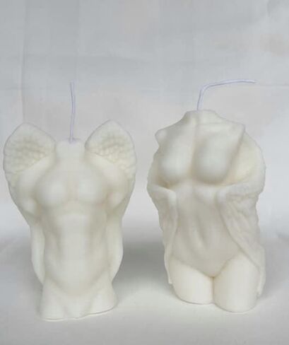 Body Winged Shaped Candles - 1 Pcs Body Handmade Soy Candle Female Man Body Shaped Candle - Winged Body Bust Candle - Woman Home Decoration for Bedroom Bathroom Aesthetic DecorationWinged Man Bust in Saudi Arabia