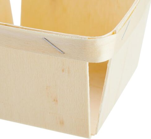 Bright Creations 10 Pack 1-Pint Wooden Berry Baskets for Picking Fruit, Arts and Crafts, Decor, 4 Inch Square Vented Wood Berry Containers in Saudi Arabia
