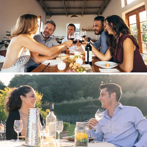 8 PCS Reusable Sparkling Wine Bottle Stopper, Double Sealed Silicone Wine Bottle Stoppers, Silicone Wine Stoppers for Wine Bottles to Keep Wine Champagne Fresh for Making Cellars Home Use in Kuwait