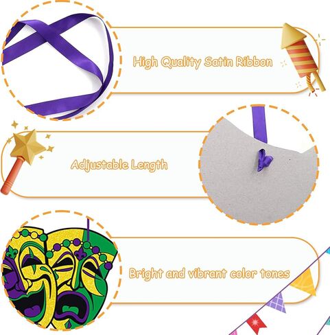 Mardi Gras Door Decorations,32*14In Carnival Hanging Banner Front Porch Signs Masquerade Mask Hat Hanger Outdoor Indoor Wall Window Paper Ornaments Party Favors Supplies For Home Birthday Street Decor in Saudi Arabia