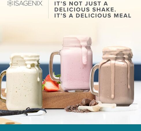 Isagenix IsaLean Shake - مخفوق البروتين البديل للوجبات يدعم الوزن الصحي ونمو العضلات - مسحوق البروتين المخصب بـ 23 فيتامين - الشوكولاتة الهولندية الكريمية، 30.1 أونصة (14 حصة) in Kuwait