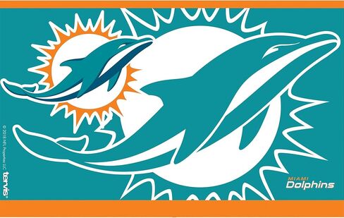 كوب Tervis ذو الجدران الثلاثية NFL Miami Dolphins المعزول يحافظ على المشروبات باردة وساخنة، 30oz - الفولاذ المقاوم للصدأ، Rush in Kuwait